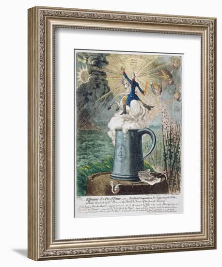 Effusions of a Pot of Porter-James Gillray-Framed Giclee Print