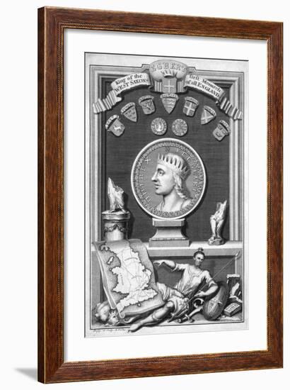 Egbert the Saxon, First King of All England-George Vertue-Framed Giclee Print