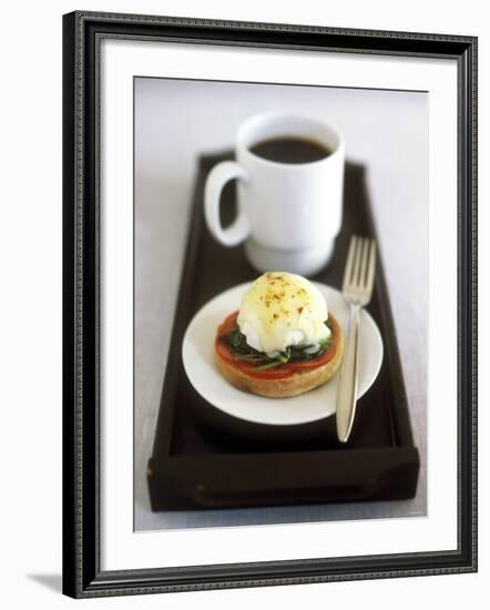 Egg Florentine (Poached Egg Florentine Style), Cup of Coffee-Jean Cazals-Framed Photographic Print