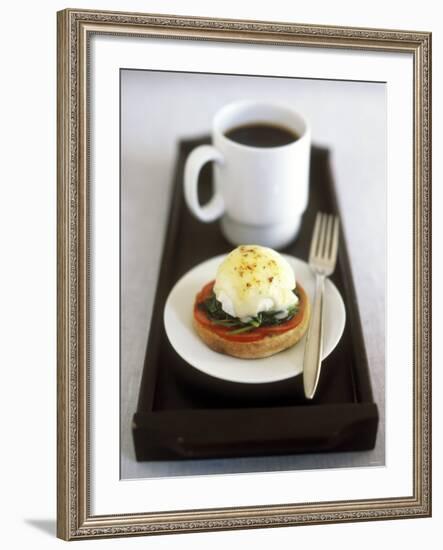 Egg Florentine (Poached Egg Florentine Style), Cup of Coffee-Jean Cazals-Framed Photographic Print