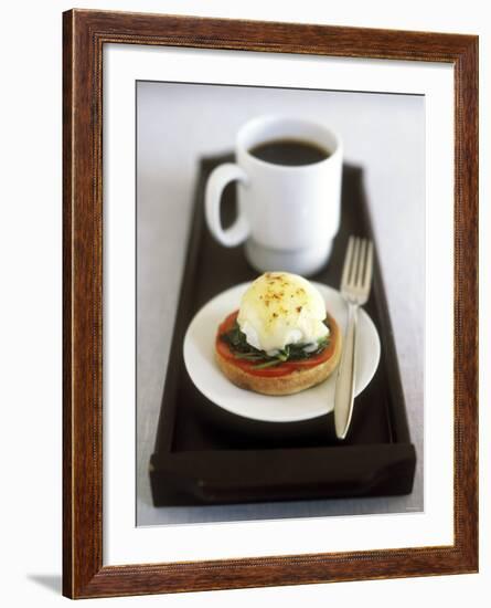 Egg Florentine (Poached Egg Florentine Style), Cup of Coffee-Jean Cazals-Framed Photographic Print