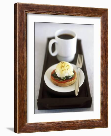 Egg Florentine (Poached Egg Florentine Style), Cup of Coffee-Jean Cazals-Framed Photographic Print