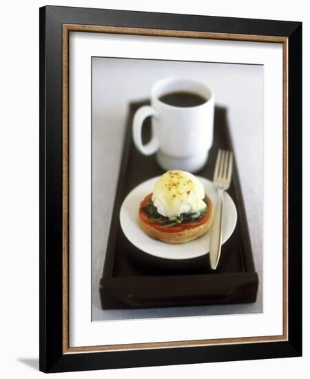 Egg Florentine (Poached Egg Florentine Style), Cup of Coffee-Jean Cazals-Framed Photographic Print
