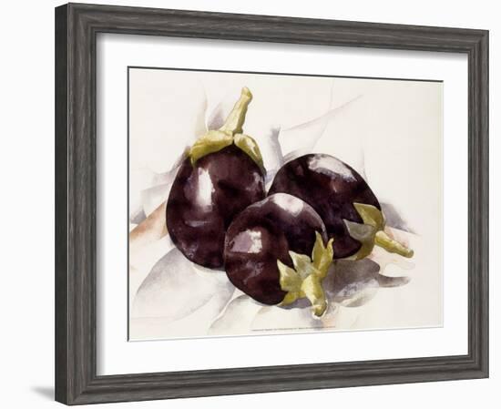 Eggplants, 1927-Charles Demuth-Framed Art Print