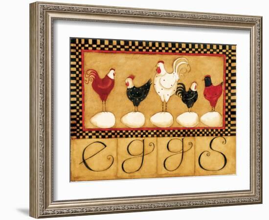 Eggs in a Row-Dan Dipaolo-Framed Art Print