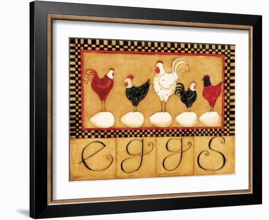 Eggs in a Row-Dan Dipaolo-Framed Art Print