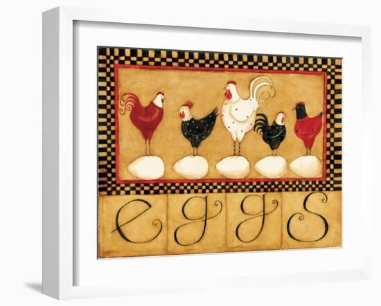 Eggs in a Row-Dan Dipaolo-Framed Art Print