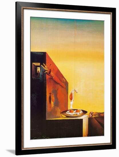 Eggs on a Plate-Salvador Dalí-Framed Art Print