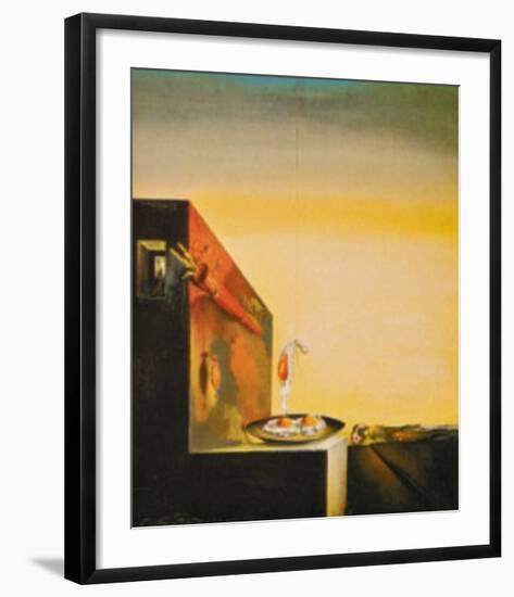 Eggs on a Plate-Salvador Dalí-Framed Art Print