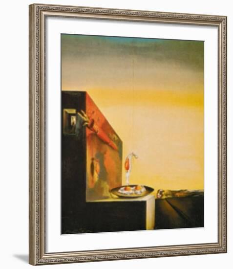 Eggs on a Plate-Salvador Dalí-Framed Art Print