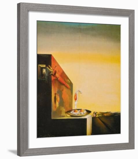 Eggs on a Plate-Salvador Dalí-Framed Art Print