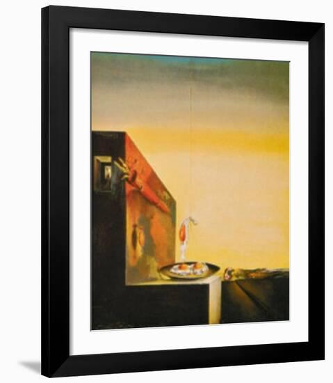 Eggs on a Plate-Salvador Dalí-Framed Art Print