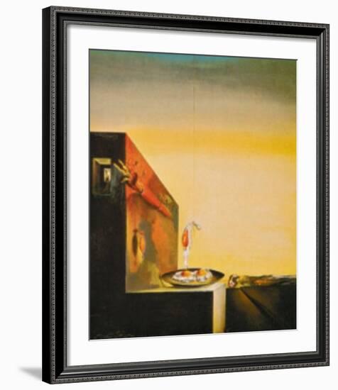 Eggs on a Plate-Salvador Dalí-Framed Art Print