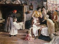 Preparing for the Baptism-Egisto Lancerotto-Mounted Giclee Print