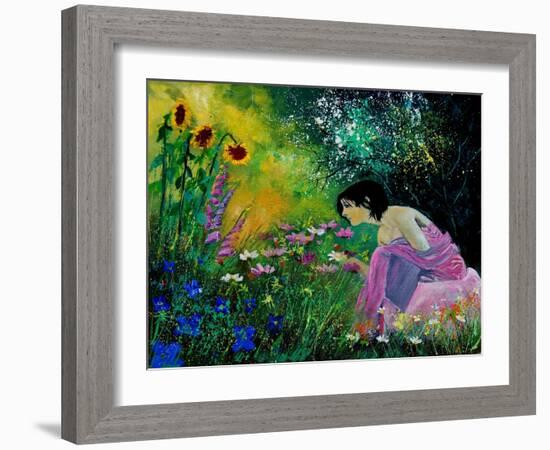 Eglantine In The Garden-Pol Ledent-Framed Art Print