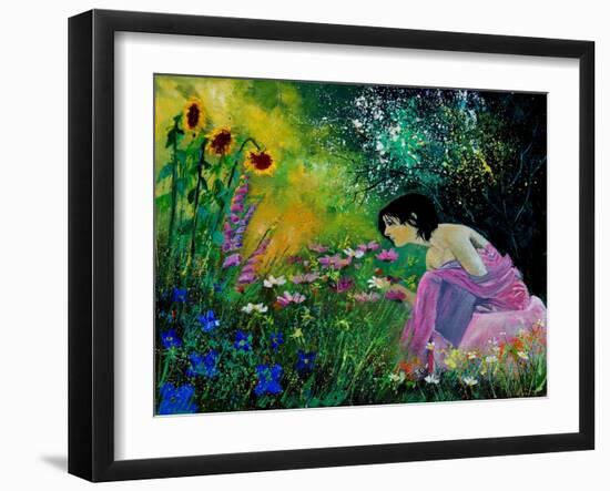 Eglantine In The Garden-Pol Ledent-Framed Art Print