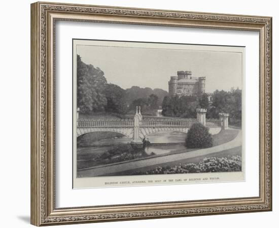 Eglinton Castle, Ayrshire, the Seat of the Earl of Eglinton and Winton-null-Framed Giclee Print