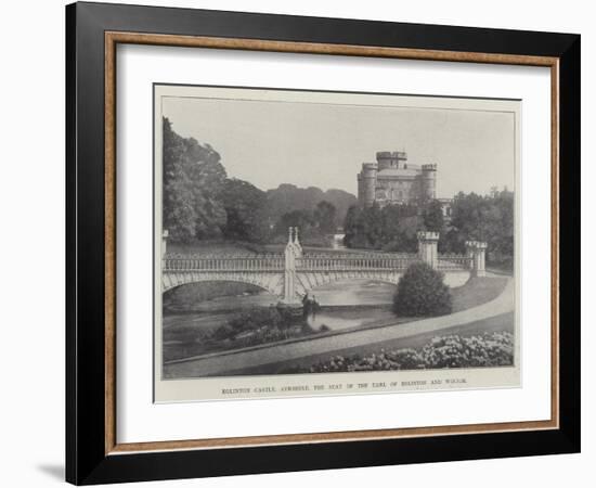 Eglinton Castle, Ayrshire, the Seat of the Earl of Eglinton and Winton-null-Framed Giclee Print