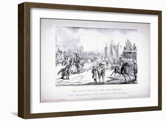 Eglinton Tournament, the Tilt-Yard of the 19th Century, Near the Regent's Park, London, 1839-Louis Maria Lefevre-Framed Giclee Print