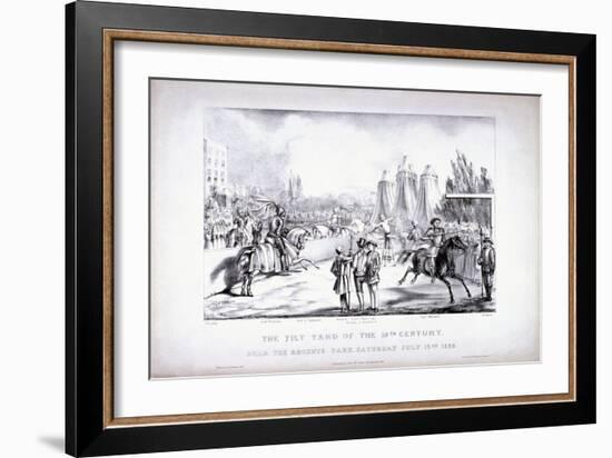 Eglinton Tournament, the Tilt-Yard of the 19th Century, Near the Regent's Park, London, 1839-Louis Maria Lefevre-Framed Giclee Print