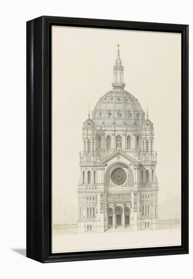 Eglise Saint-Augustin (Paris): Main Facade Elevation-Victor Baltard-Framed Premier Image Canvas