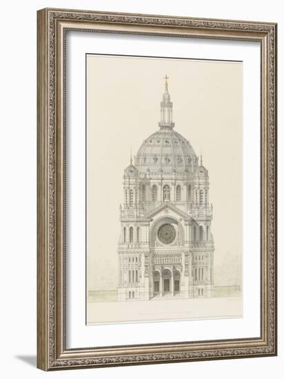 Eglise Saint-Augustin (Paris): Main Facade Elevation-Victor Baltard-Framed Giclee Print