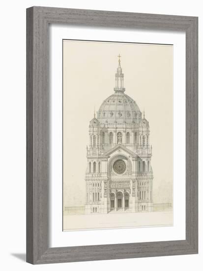 Eglise Saint-Augustin (Paris): Main Facade Elevation-Victor Baltard-Framed Giclee Print