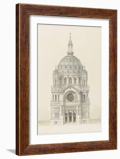 Eglise Saint-Augustin (Paris): Main Facade Elevation-Victor Baltard-Framed Giclee Print