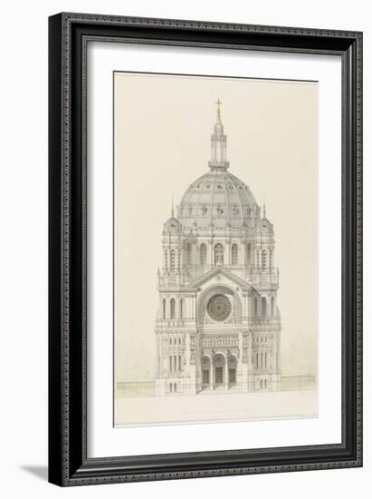 Eglise Saint-Augustin (Paris): Main Facade Elevation-Victor Baltard-Framed Giclee Print