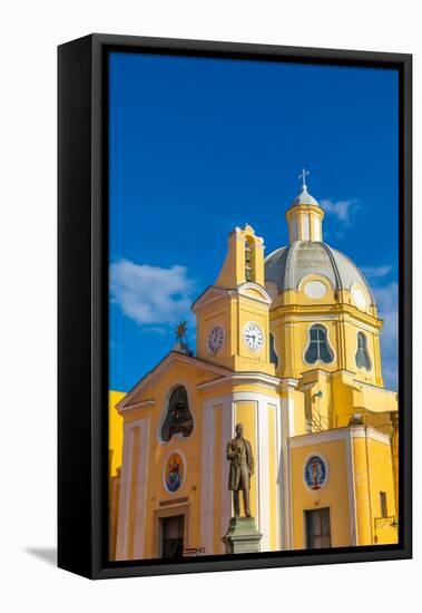 Eglise Santa Maria delle Grazie, Procida, Flegrean Islands, Campania, Italy, Europe-Neil Farrin-Framed Premier Image Canvas