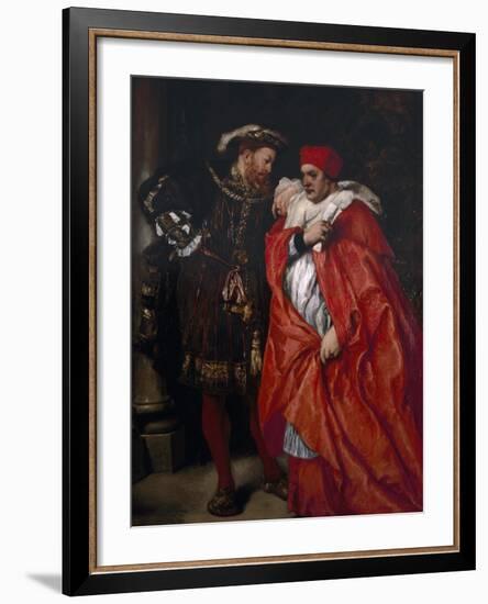 Ego Et Rex Meus, 1888; King Henry VIII and Cardinal Wolsey-John Gilbert-Framed Giclee Print