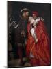 Ego Et Rex Meus, 1888; King Henry VIII and Cardinal Wolsey-John Gilbert-Mounted Giclee Print