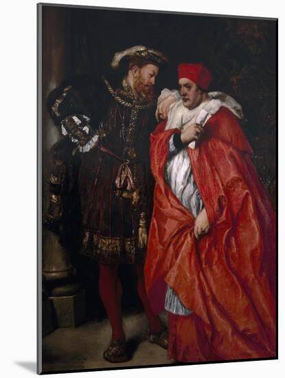 Ego Et Rex Meus, 1888; King Henry VIII and Cardinal Wolsey-John Gilbert-Mounted Giclee Print