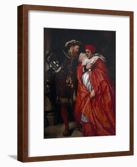 Ego Et Rex Meus, 1888; King Henry VIII and Cardinal Wolsey-John Gilbert-Framed Giclee Print