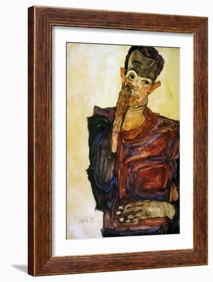 Egon Schiele (1890-1918)-Egon Schiele-Framed Giclee Print