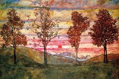 Four Trees, c.1917-Egon Schiele-Art Print
