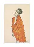 Seated Female Nude with Raised Right Arm, 1910-Egon Schiele-Giclee Print