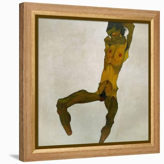 Egon Schiele, Self-Portrait, Nude-Egon Schiele-Framed Premier Image Canvas