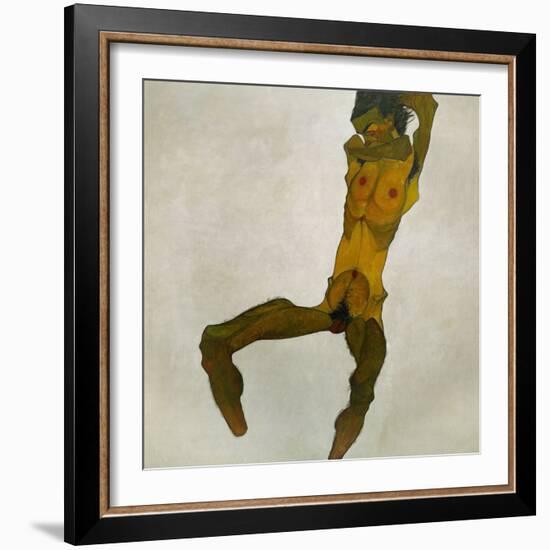 Egon Schiele, Self-Portrait, Nude-Egon Schiele-Framed Giclee Print