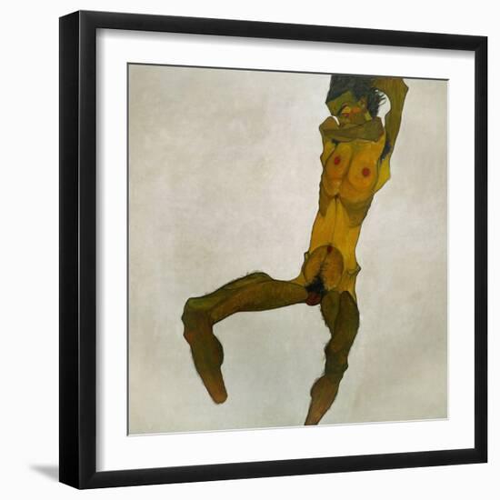 Egon Schiele, Self-Portrait, Nude-Egon Schiele-Framed Giclee Print