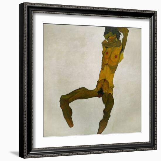 Egon Schiele, Self-Portrait, Nude-Egon Schiele-Framed Giclee Print