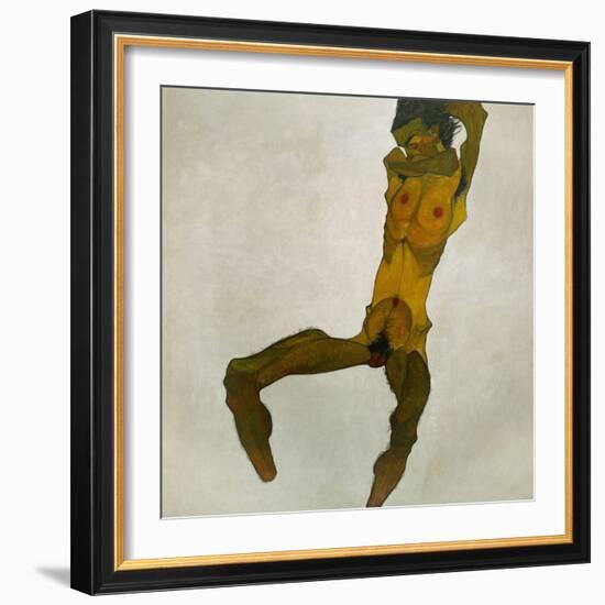 Egon Schiele, Self-Portrait, Nude-Egon Schiele-Framed Giclee Print