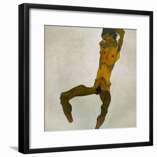 Egon Schiele, Self-Portrait, Nude-Egon Schiele-Framed Giclee Print