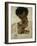 Egon Schiele, Self-Portrait with Bent Head, Study for Eremiten (Hermits)-Egon Schiele-Framed Giclee Print