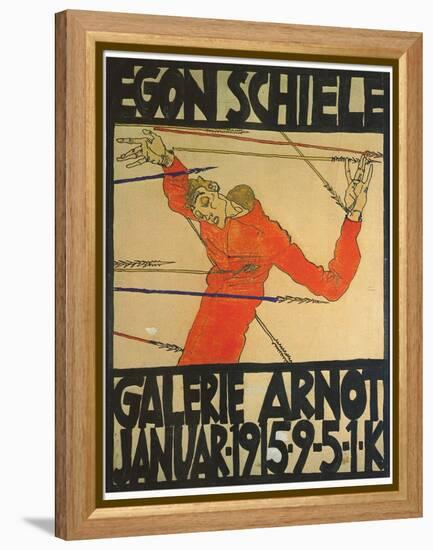 Egon Shiele For Galerie Arnot-Egon Schiele-Framed Stretched Canvas