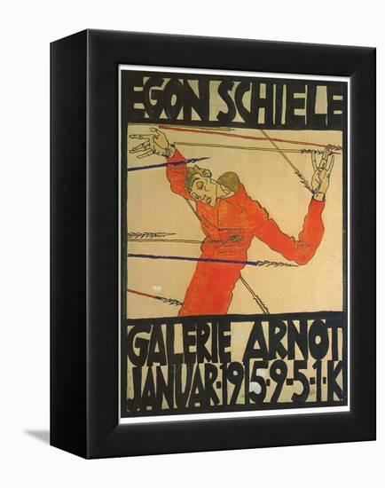 Egon Shiele For Galerie Arnot-Egon Schiele-Framed Stretched Canvas