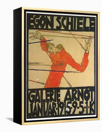 Egon Shiele For Galerie Arnot-Egon Schiele-Framed Stretched Canvas