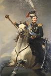 Portrait of the Tsesarevich Alexander Nikolaevich on Horseback, 1850S-Egor Botman-Framed Giclee Print