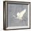 Egret Alighting II Flipped Gray No Grass-Kathrine Lovell-Framed Art Print