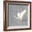 Egret Alighting II Flipped Gray No Grass-Kathrine Lovell-Framed Art Print